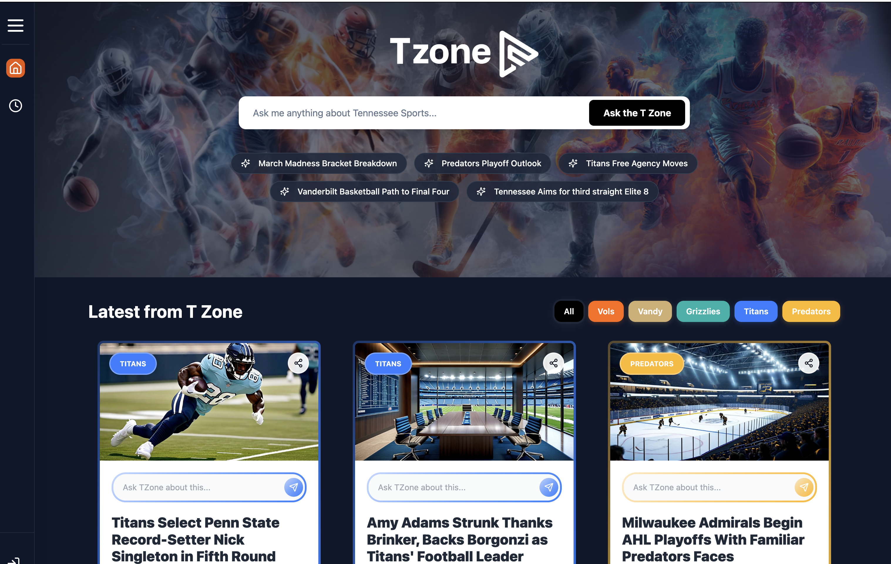 Concept Zone — a market-scoped fan property prototype